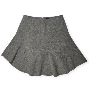 Madewell Grey Atelier High Waist‎ Wool Skirt Women's Size 2